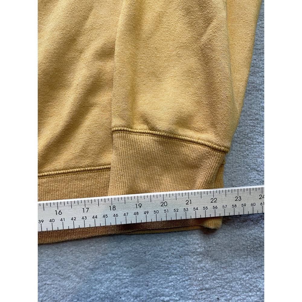 The North Face Men's Crewneck Sweatshirt XL Mustard Yellow Casual Pullover - Picture 4 of 12